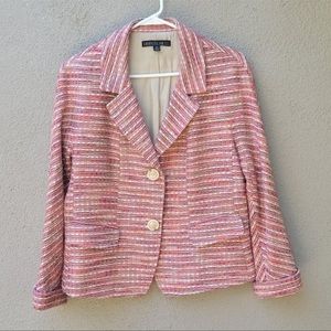 EUC LAFAYETTE 148 TWEED BLAZER JACKET size 10